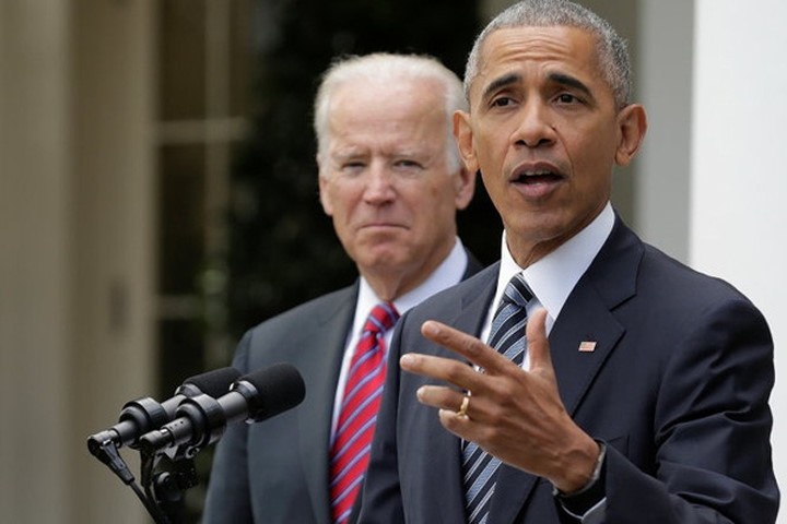 Ông Obama phát biểu tại Nhà Trắng sau khi biết tên người kế nhiệm mình. Ảnh: Reuters