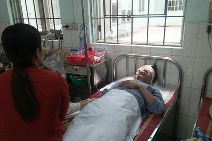 Anh Chu Văn Sáng đang được theo dõi điều trị tại Bệnh viện Đa khoa Việt Tiệp.