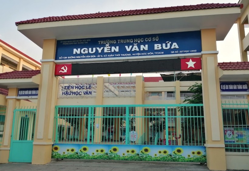 Trường THCS Nguyễn Văn Bứa. Ảnh: FBT.