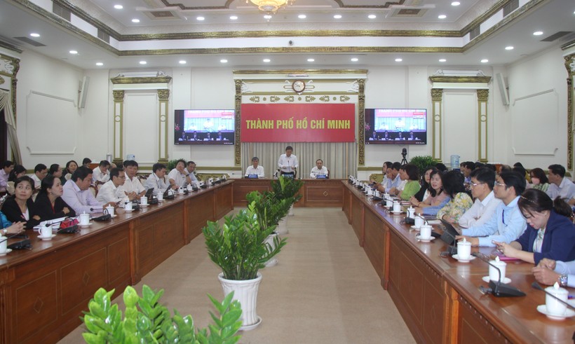 Các đại biểu tham dự hội nghị tại đầu cầu TPHCM.