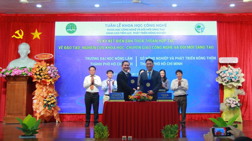 Trường Đại học Nông Lâm TPHCM ký kết thỏa thuận hợp tác với Sở NN&amp;PTNT TPHCM.