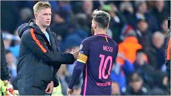 Man City yêu cầu Bruyne giảm lương vì muốn có Messi.