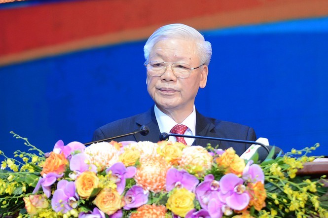 Tổng Bí thư, Chủ tịch nước Nguyễn Phú Trọng phát biểu tại Lễ kỷ niệm 90 năm ngày thành lập Đoàn.
