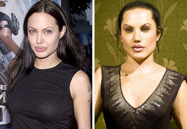 Angelina Jolie chắc hẳn sẽ &quot;mắt chữ A, mồm chữ 0&quot; khi nhìn thấy phiên bản tượng sáp này của mình. ảnh 1