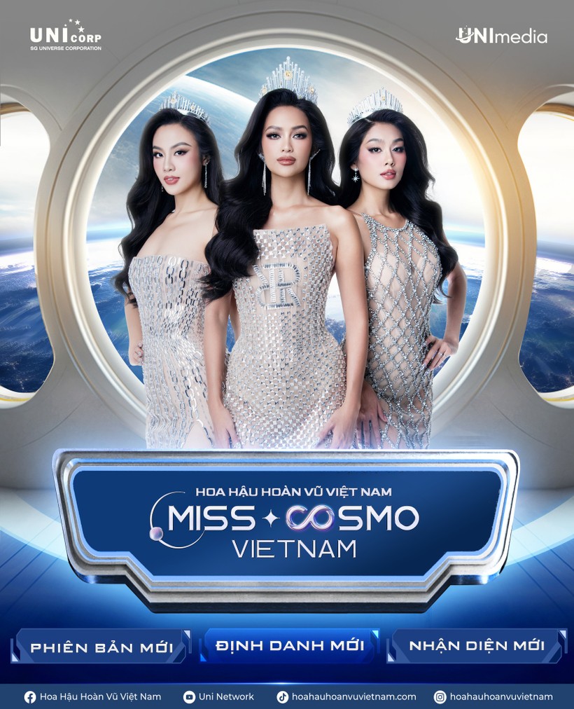 Miss Cosmo Vietnam chính thức là tên gọi quốc tế cuộc thi Hoa hậu Hoàn vũ Việt Nam. ảnh 1