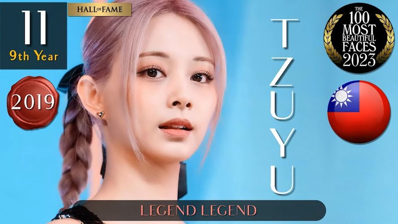 Tzuyu (TWICE) đã được công chúng đã bình chọn là người phụ nữ có gương mặt đẹp thứ 11 thế giới năm 2023.