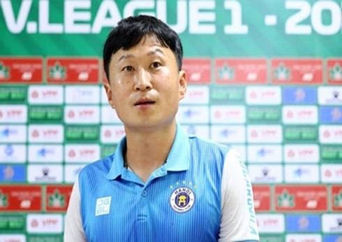 HLV Chun Jae-ho hài lòng với chiến thắng của Hà Nội FC trước SHB Đà Nẵng ở vòng 22 V.League.