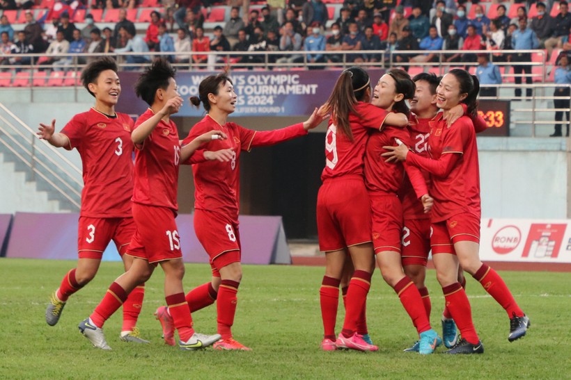 Tuyển nữ Việt Nam rèn quân chuẩn bị cho vòng chung kết World Cup nữ 2023.
