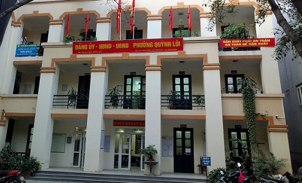 Trụ sở UBND phường Quỳnh Lôi.