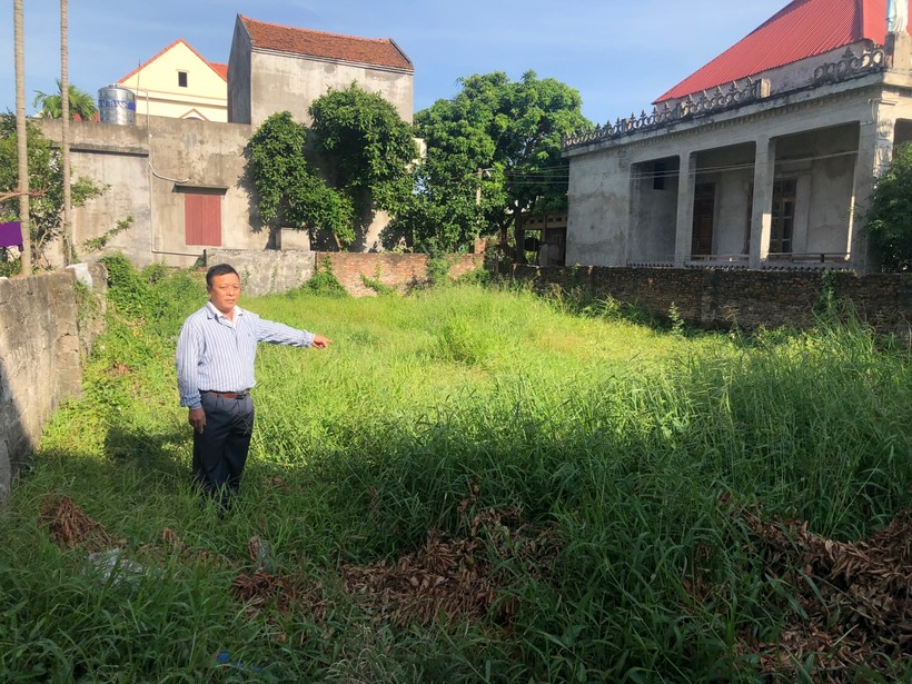 Mảnh đất mà gia đình ông Nguyễn Bá Cao đang xảy ra tranh chấp, khiếu kiện nhưng vẫn được UBND huyện Nam Sách cấp "sổ đỏ" cho người khác.