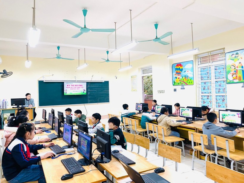 Học sinh tiểu học huyện Ba Vì hoàn thành kỳ thi Hương "Trạng Nguyên Tiếng Việt" năm học 2022-2023
