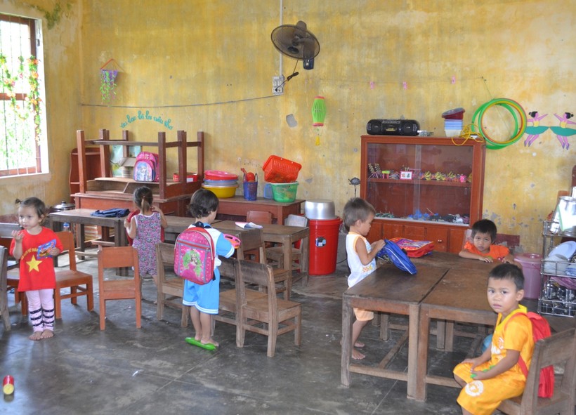  Lớp học mần non ở huyện miền núi Trà Bồng.