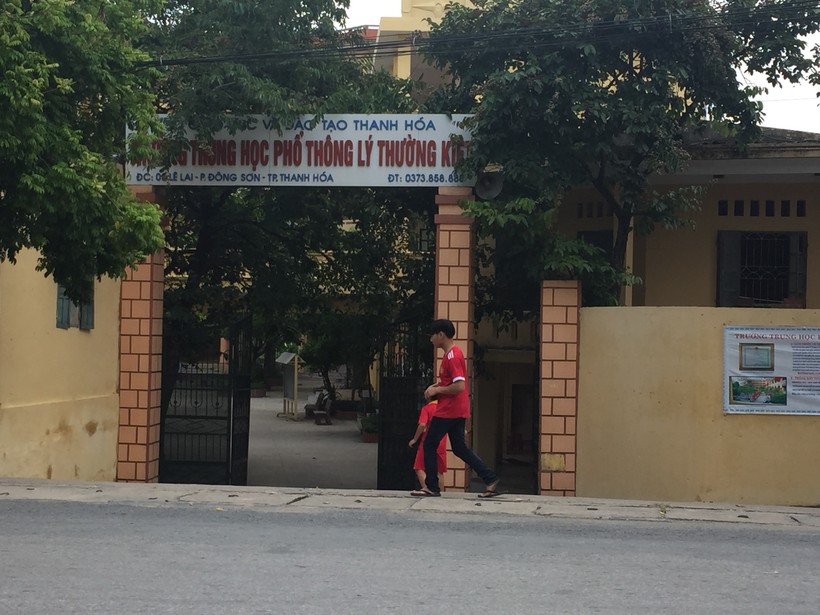 Trường THPT Lý Thường Kiệt, một trong 4 trường tư thục trên địa bàn thành phố Thanh Hóa (tỉnh Thanh Hóa). Ảnh: Nguyễn Quỳnh

