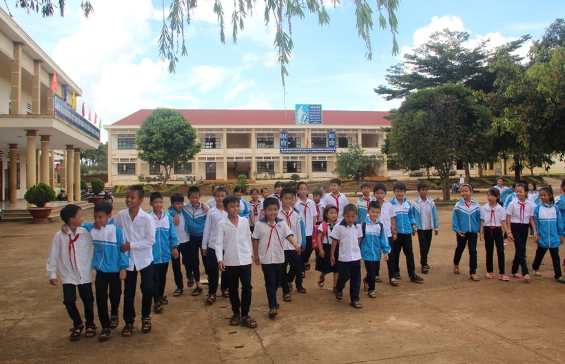 Trường tiểu học Hoài Đứv 1- Trường đạt chuẩn quốc gia của xã Hoài Đức, huyện Lâm Hà  