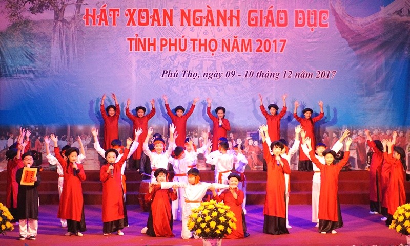 Liên hoan hát Xoan Ngành GD tỉnh Phú Thọ thành công tốt đẹp