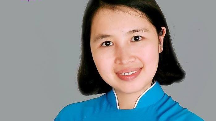 Cô Trần Thị Thúy, giáo viên trường THPT Đức Hợp (Hưng Yên).