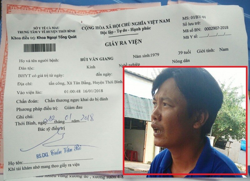 Kỷ luật cảnh cáo đại úy CSGT đạp vào ngực dân ở Cà Mau