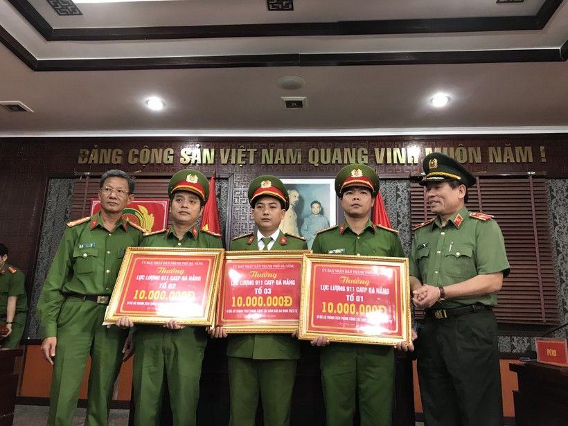 3 tổ công tác 911 của Công an TP Đà Nẵng được UBND TP thưởng nóng