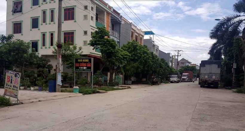Một góc thị trấn Yên Lạc, Vĩnh Phúc.