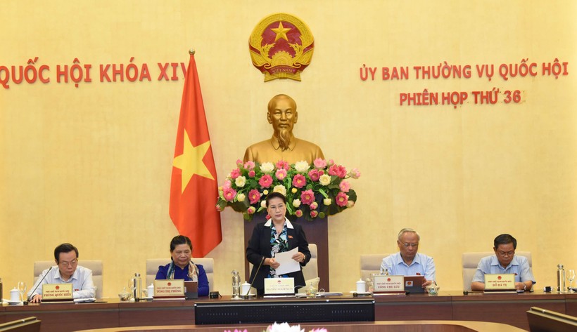 Chủ tịch Quốc hội Nguyễn Thị Kim Ngân phát biểu trong phiên khai mạc