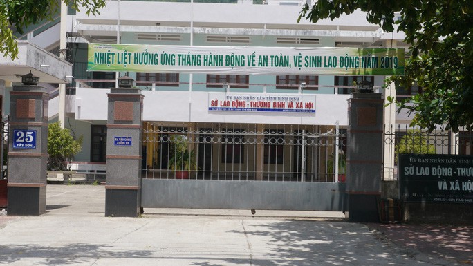 Sở LĐ-TB&XH tỉnh Bình Định nơi ông Ân từng công tác.

