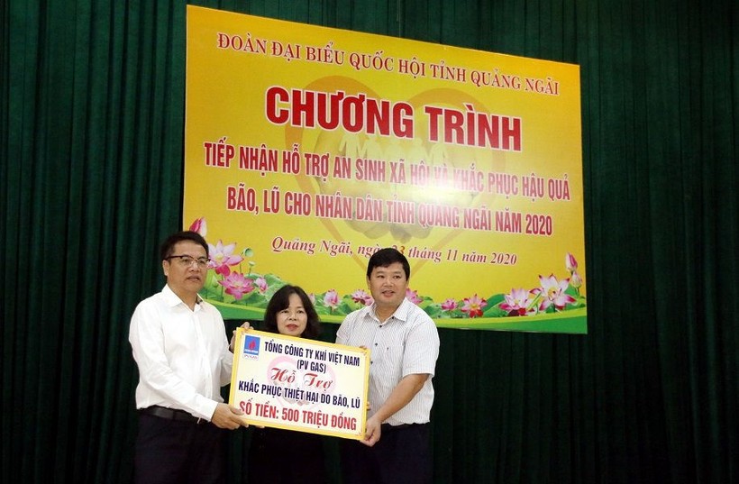  PV GAS đã tham gia chương trình này, ủng hộ 500 triệu đồng cho Quảng Ngãi.