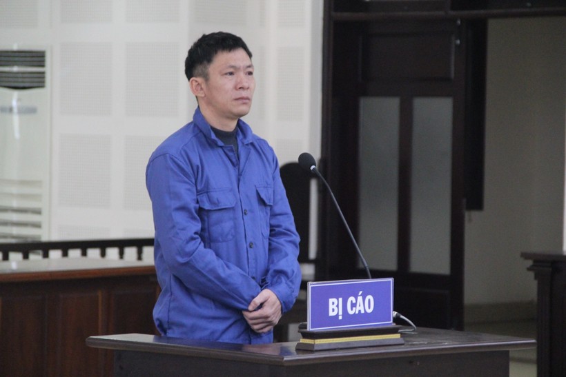 Bị cáo Vũ Văn Toán tại phiên tòa ngày 22/12. 