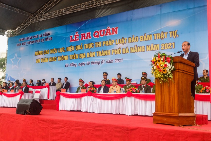 Ông Lê Quang Nam – Phó Chủ tịch UBND TP Đà Nẵng phát động Lễ ra quân.