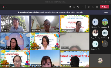 Giờ sinh hoạt chuyên môn trực tuyến của giáo viên Trường TH Võ Nguyên Giáp (TP Vũng Tàu).