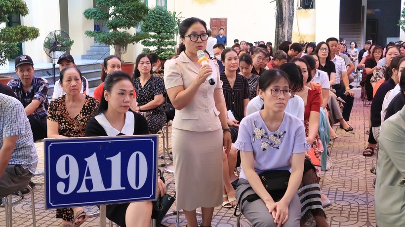 Chị Nguyễn Hoài Giang, phụ huynh lớp 9A10 gửi đề nghị tới lãnh đạo Sở GD&ĐT. ảnh 3