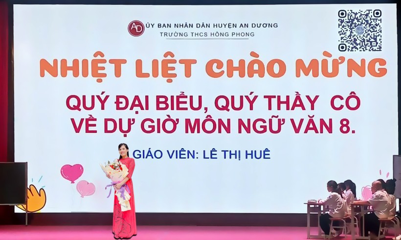 Cô giáo Lê Thị Huê.