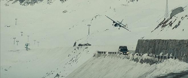 The most expensive snowy mountain chase scene in the series.