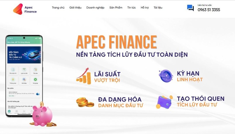 Apec Finance gọi đầu tư với tỷ suất sinh lời 300%