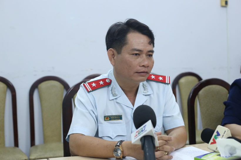 Ông Phạm Văn Dũng, Chánh thanh tra Sở Văn hóa và thể thao TPHCM thông tin ngày 1/3. Ảnh: DM