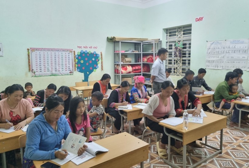 Lớp học XMC do giáo viên Trường PTDTBT Tiểu học Chung Chải số 2 giảng dạy.