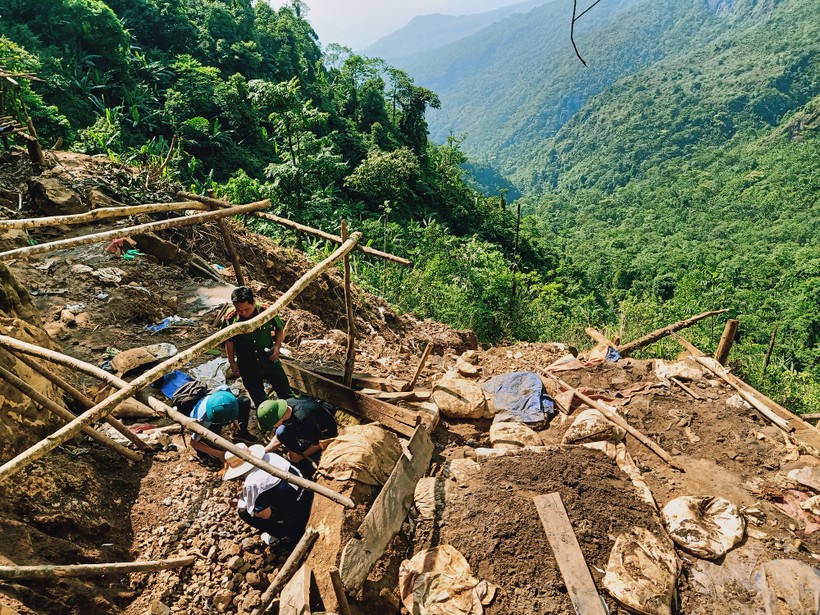 Xã Noong Hẻo, huyện Sìn Hồ là một trong những điểm nóng về tình trạng khai thác vàng trái phép ở Lai Châu.