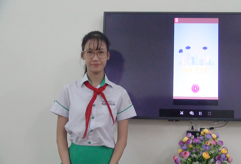 Nguyễn Ngọc Phương Thảo – học sinh Trường TH-THCS Đức Trí chủ nhân giải Vô địch cấp cao lập trình quốc tế Wecode.