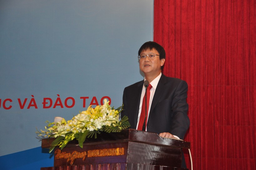 Thứ trưởng Bộ GD&ĐT Lê Hải An phát biểu chỉ đạo