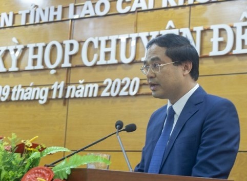 Ông Trịnh Xuân Trường tại kỳ họp HĐND tỉnh Lào Cai