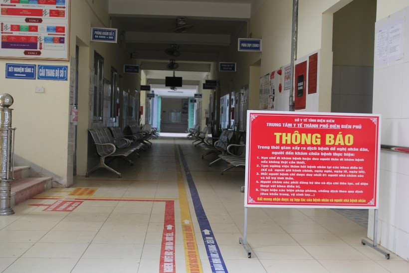 Khu vực cách ly tại bệnh viện dã chiến Điện Biên.
