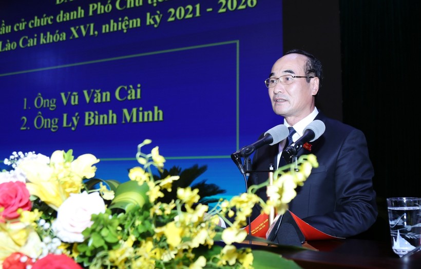 Tân Chủ tịch HĐND tỉnh Lào Cai Vũ Xuân Cường.