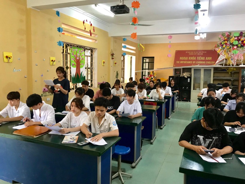 Học sinh trường THPT Mai Sơn (huyện Lục Yên, tỉnh Yên Bái) sẵn sàng bước vào kỳ thi