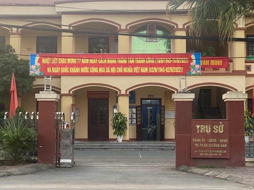 UBND thị trấn Mường Ảng - nơi được phản ánh có dấu hiệu làm giả chữ ký của Chủ tịch