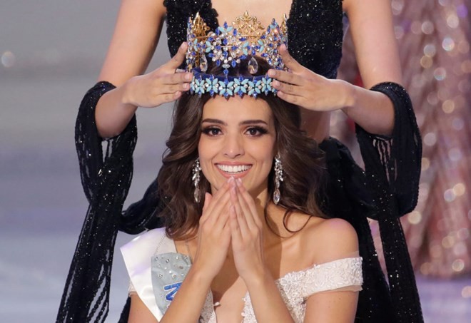 Người đẹp Mexico Vanessa Ponce de Leon, 26 tuổi, đăng quang Hoa hậu Thế giới (Miss World 2018). (Nguồn: Reuters).