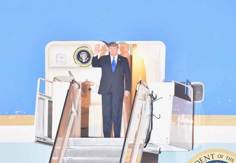 Tổng thống Mỹ Donald Trump đã đến Hà Nội