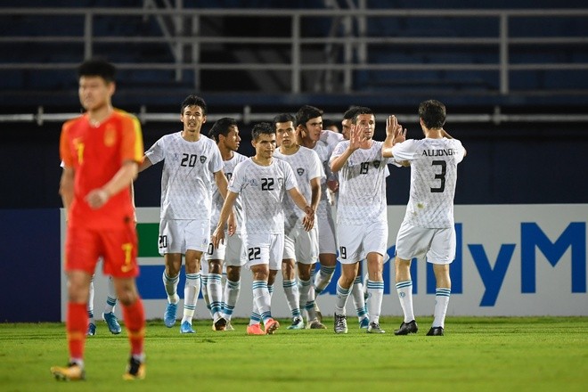 Thua Uzbekistan 0-2, U23 Trung Quốc bị loại khỏi giải châu Á