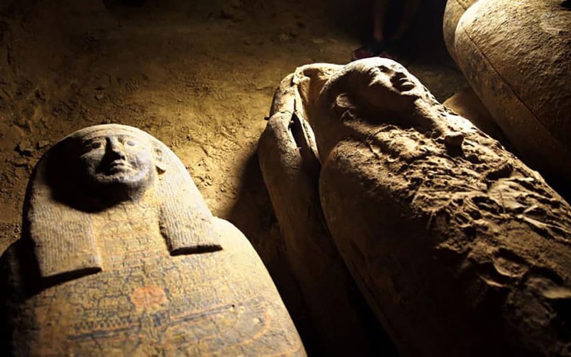 Các nhà khảo cổ học tin rằng đây là những quan tài xác ướp cổ nhất thế giới (Ảnh: CNN).