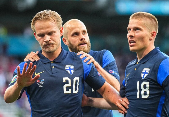 Phần Lan gây bất ngờ khi đánh bại Đan Mạch tại bảng B EURO 2020.
