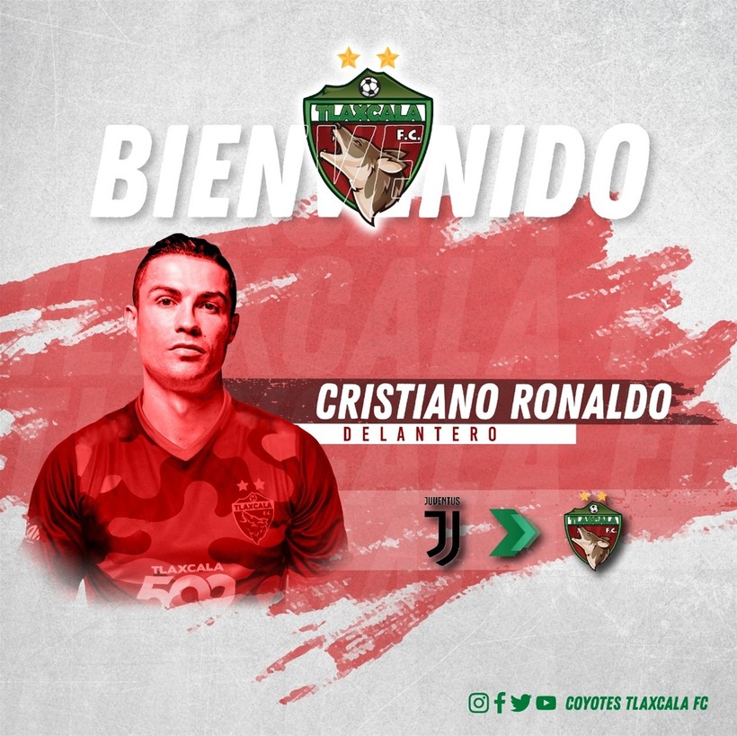Siêu sao Ronaldo "khoác áo" đội bóng hạng Ba của Mexico
