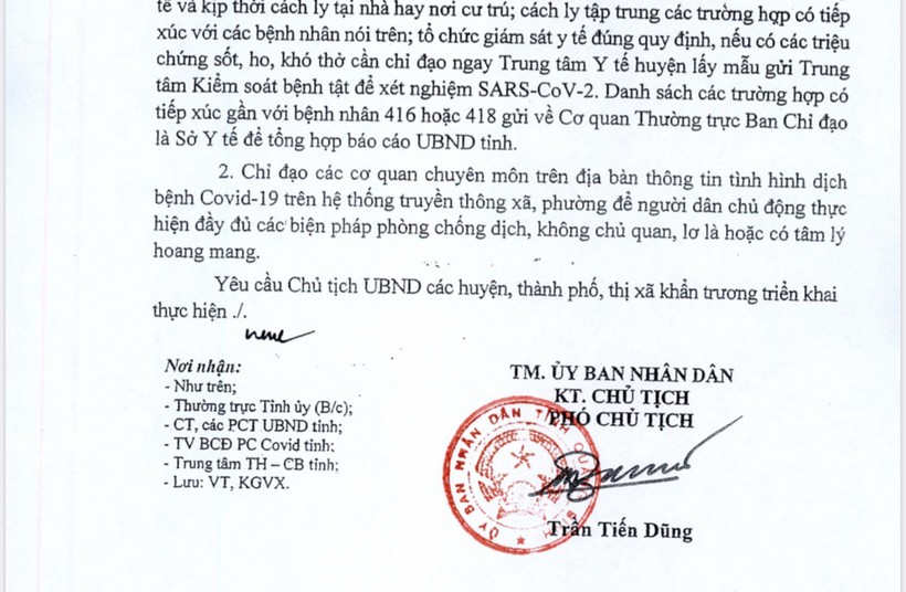 Quảng Bình yêu cầu rà soát thực hiện cách ly y tế đối với người đến từ Đà Nẵng